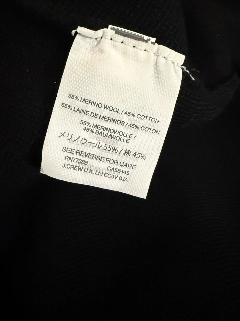 ❌S O L D❌J. Crew Black Crewneck Pullover Sweater